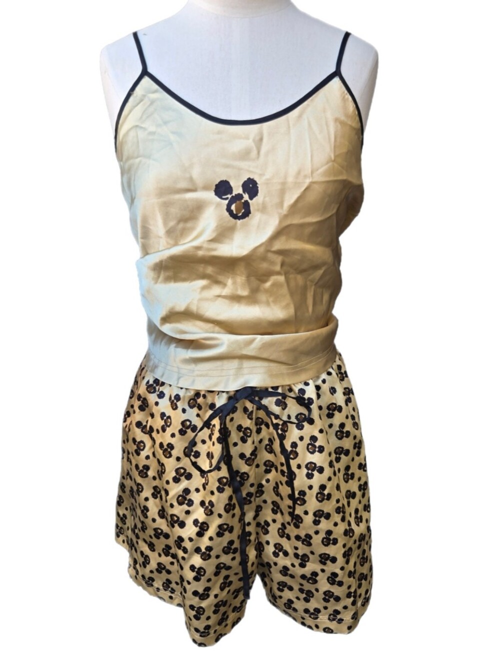 Rare Y2K Mickey Leopard PJ Set